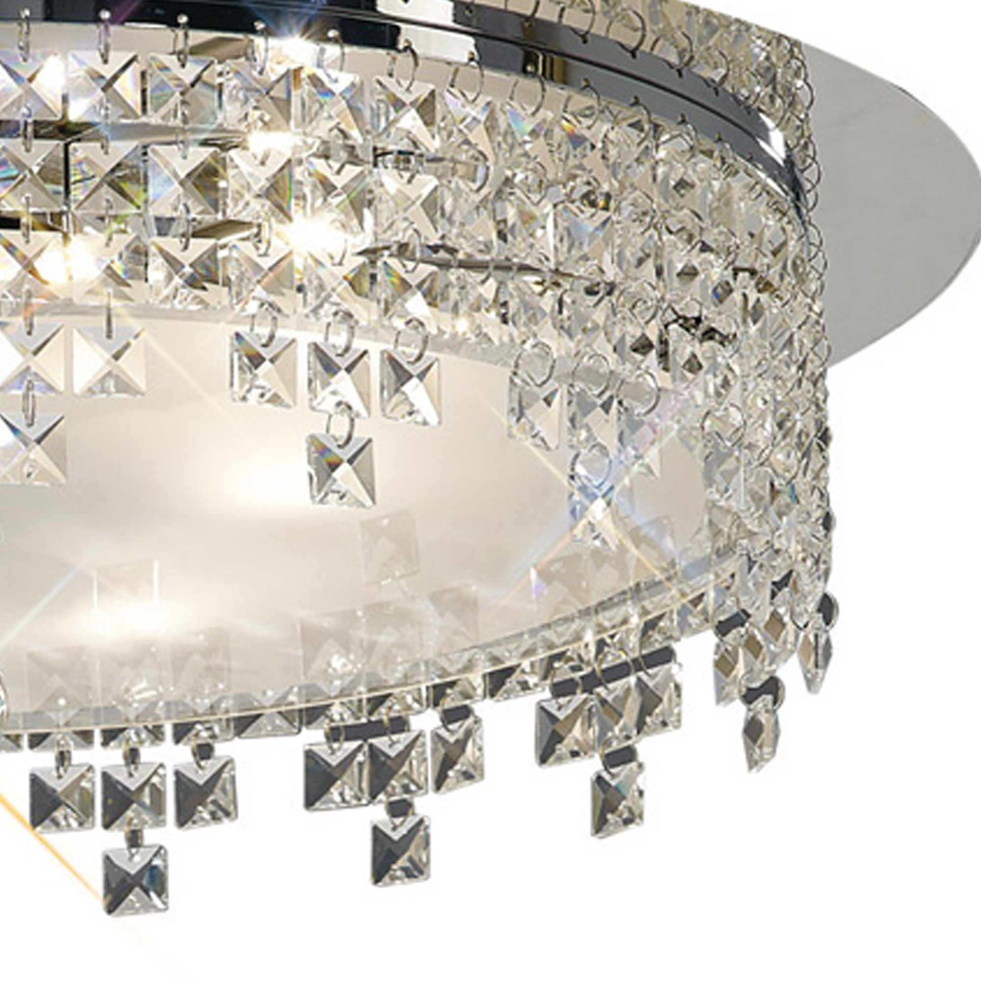 Esta Crystal Ceiling Lights Diyas Flush Crystal Fittings